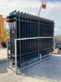 UNUSED FENCE MODEL SK-FEN20, APPROX 10FT L x 7FT H , APPROX 20PCS FENCE PANELS & APPROX 21PCS POST