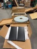 LOT OF MISCELLANEOUS INDUSTRIAL CONVEYOR PARTS AND HABASIT AMERICACONVEYORBELTS; MULTIPLE SIZES.