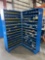 ( 2 ) FASTENAL METAL INDUSTRIAL PARTS BINS; APPROXIMATELY 34 IN L X 12 IN W X 72 IN T; CONTENTS