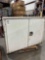 WHITE METAL INDUSTRIAL TOOL CABINET; APPROXIMATELY 48 IN L X 22 IN W X 37 IN T; CONTENTS INCLUDED