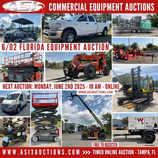 DAY 1) 6/02 FL EQUIPMENT AUCTION