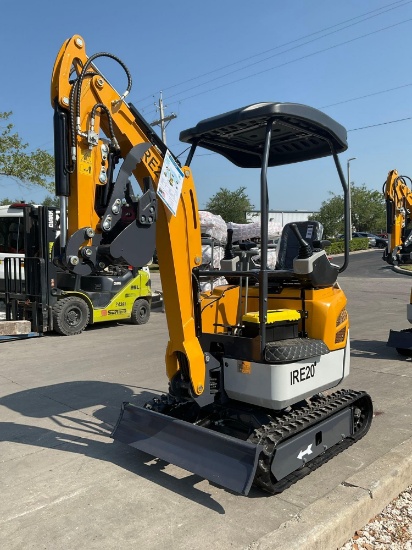 UNUSED 2025 IR MINI EXCAVATOR MODEL IRE20, KUBOTA DIESEL,RUBBER TRACKS,PUSH BLADE,BUCKET WITH TEETH