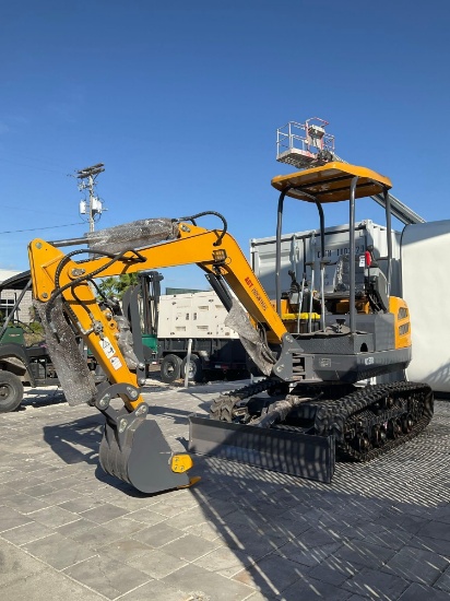 UNUSED 2024 AGT MX50R MINI EXCAVATOR; GAS POWERED; AUXILIARY HYDRAULICS; HYDRAULIC THUMB; SWING
