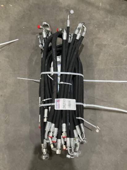 ( 1 ) BUNDLE OF UNUSED 2025 HYDRAULIC HOSES FOR EXCAVATOR, FITS 1-3TON EXCAVATOR