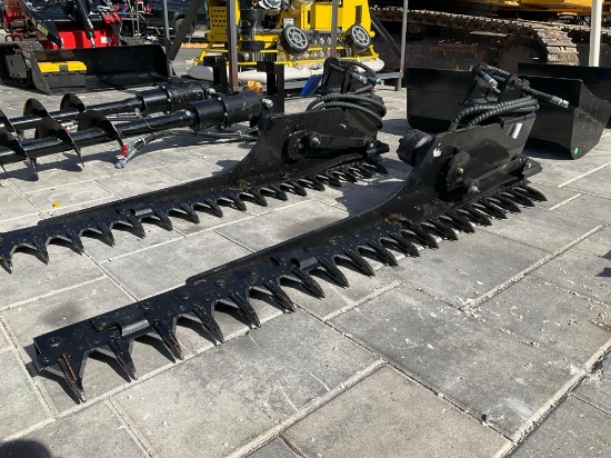 ( 1 ) UNUSED 2025VICSEC HEDGE TRIMMER ATTACHMENT FOR EXCAVATOR, FITS 1-2TON EXCAVATOR