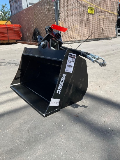 ( 1 ) 2025 UNUSED VICSEC TITLING BUCKET ATTACHMENT FOR EXCAVATOR, APPROX 24in, FITS 1-3TON EXCAVA...