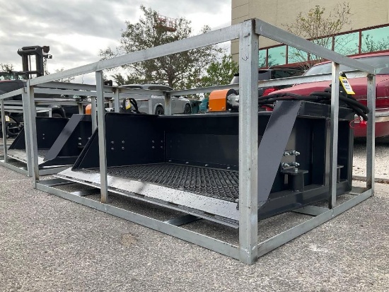 UNUSED 2025 WOLVERINE 72in SCREENING BUCKET ATTACHMENT MODEL SB-12-72W FOR UNIVERSAL SKID STEER