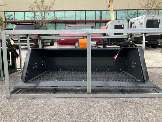 UNUSED 2025 WOLVERINE 72in SCREENING BUCKET ATTACHMENT MODEL SB-12-72W FOR UNIVERSAL SKID STEER