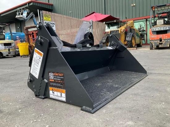 UNUSED 2025 WOLVERINE MINI COMBINATION BUCKET ATTACHMENT MODEL MCB-11-48W FOR SKID STEER, APPROX ...