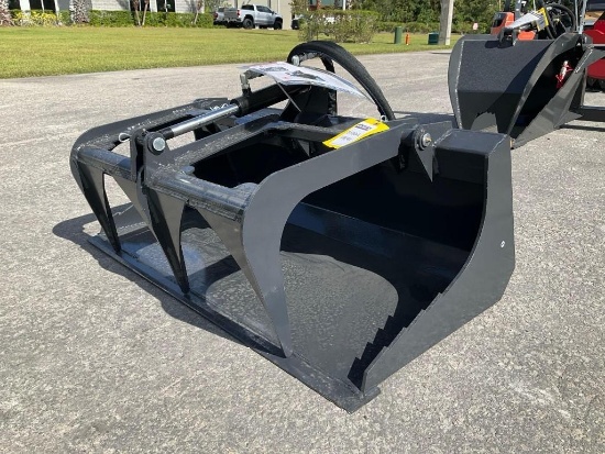 UNUSED 2025 WOLVERINE MINI STUMP GRAPPLE ATTACHMENT MODEL MSG-11-44W FOR SKID STEER