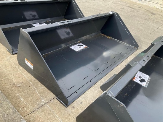 UNUSED 2025 WOLVERINE TRACK DUTY BUCKET ATTACHMENT MODEL TDB-11-78W FOR UNIVERSAL SKID STEER, APP...