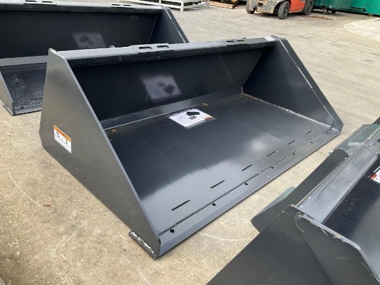 UNUSED 2025 WOLVERINE TRACK DUTY BUCKET ATTACHMENT MODEL TDB-11-72W FOR UNIVERSAL SKID STEER, APP...