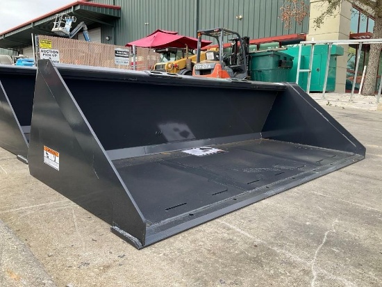 UNUSED 2025 WOLVERINE TRACK DUTY BUCKET ATTACHMENT MODEL TDB-11-84W FOR UNIVERSAL SKID STEER, APP...