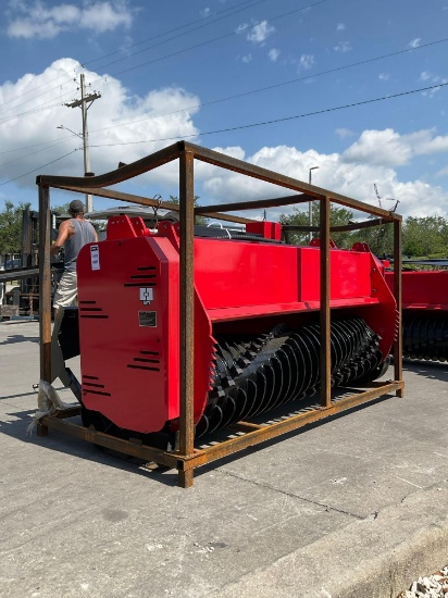 ( 1 ) UNUSED 2025GIYI STANDARD FLOW FORESTRY MULCHER ATTACHMENT MODEL GY-72PRO FOR UNIVERSAL SKID