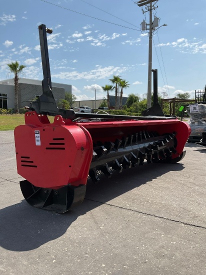 ( 1 ) UNUSED 2025 GIYI STANDARD FLOW FORESTRY MULCHER ATTACHMENT FOR UNIVERSAL SKID STEER, APPROX