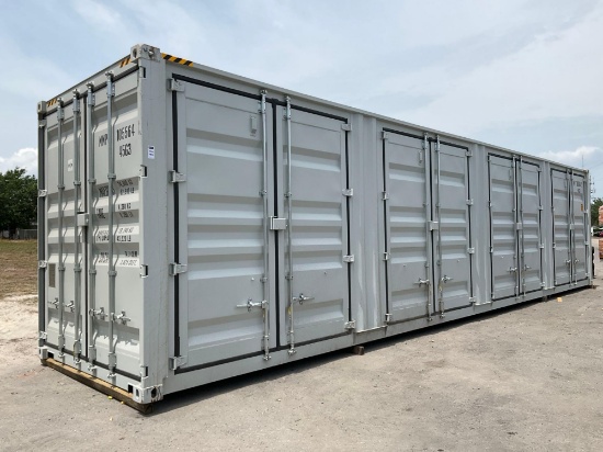 2025 40FT STORAGE CONTAINER, APPROX 102in TALL x 96in WIDE x 40FT DEEP