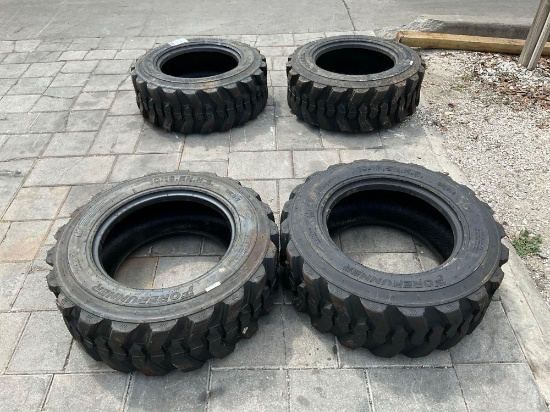 ( 4 ) UNUSED FORERUNNER 10-16.5 N.H.S SKS-1 TIRES FOR SKID STEER