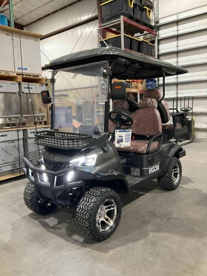 UNUSED 2025 IRGC80 GOLF CART, ELECTRIC, STORAGE RACK IN FRONT, BACK SEAT FOLDS DOWN, BACK UP CAME...