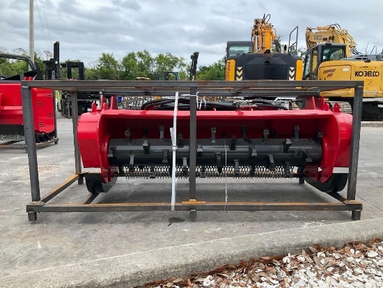 ( 1 ) UNUSED 2025 GIYI STANDARD FLOW FORESTRY MULCHER ATTACHMENTFOR UNIVERSAL SKID STEER, APPROX OP