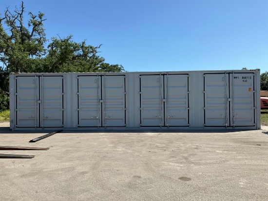2025 40FT STORAGE CONTAINER, APPROX 102in TALL x 96in WIDE x 40FT DEEP