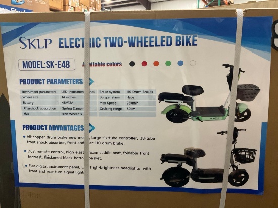 UNUSED 2025 SKLP ELECTRIC TWO WHEELED SCOOTERMODEL SK-E48
