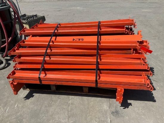 CROSSBEAMS FOR PALLET RACKING, APPROX 46 TOTAL, APPROX 55in L