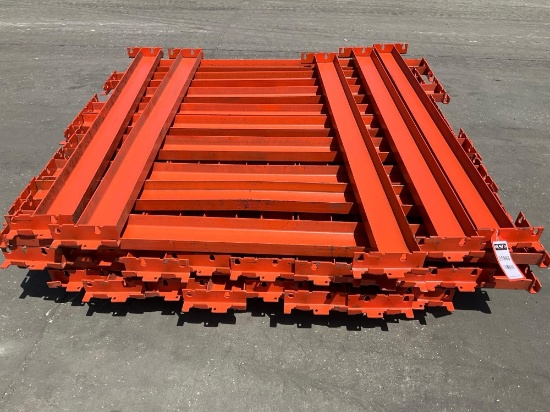 CROSSBEAMS FOR PALLET RACKING, APPROX 38 TOTAL, APPROX 55in L