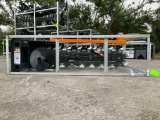 UNUSED 2025 WOLVERINE TRENCHER ATTACHMENT MODEL TCR-12-48H FOR UNIVERSAL SKID STEER ( **PLEASE NOTE