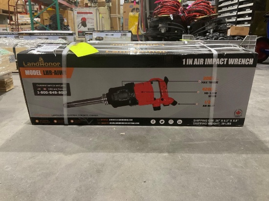 UNUSED LANDHONOR 1in AIR IMPACT WRENCH MODEL LHR-AIW1