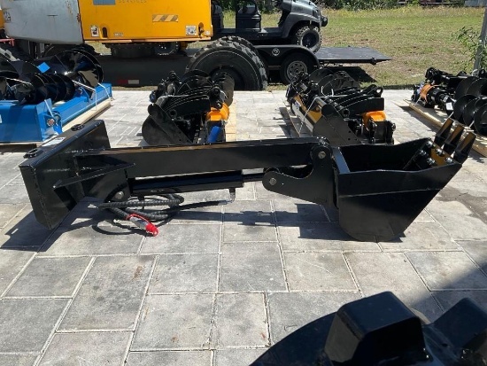 ( 1 ) UNUSED 2025 GIYI STRAIGHT DIGGING ARM MODEL GY-ZWB, FITS MINI SKID STEER LOADER
