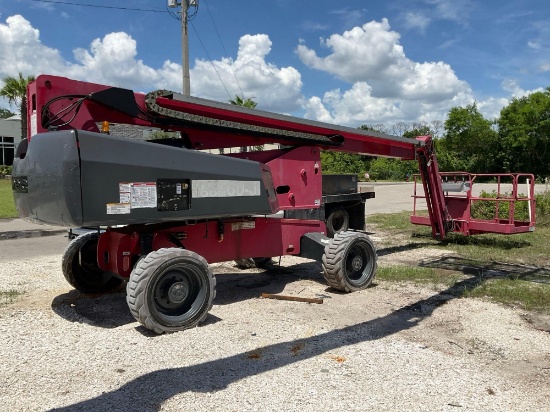 2016 MEC 60J BOOM LIFT, 72V ELECTRIC W/ YAMAR DIESEL, APPROX MAX PLATFORM HEIGHT 60FT, APPROX MAX