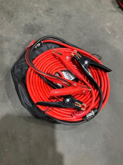 UNUSED TOP DC JUMPER CABLES, 4 GAUGE, APPROX 25FT