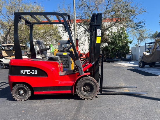 2024 UNUSED AGT INDUSTRIAL KFE-20 ELECTRIC FORKLIFT, RUNS & OPERATES
