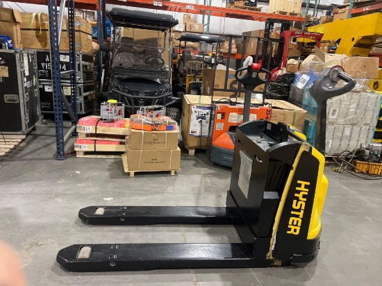 HYSTER PALLET JACK MODEL W45Z-HD, ELECTRIC, 24V, APPROX MAX CAPACITY 4510LBS, LOW HRS SHOWING