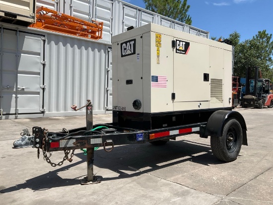 2012 CATERPILLAR GENERATOR MODEL XQ20-4, DIESEL, TRAILER MOUNTED, APPROX RATED PRIME POWER 22KVW /