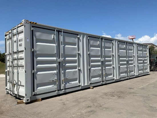2025 40FT STORAGE CONTAINER, APPROX 102in TALL x 96in WIDE x 40FT DEEP