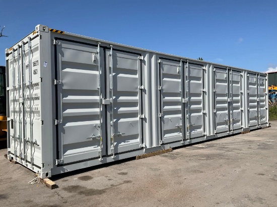 2025 40FT STORAGE CONTAINER, APPROX 102in TALL x 96in WIDE x 40FT DEEP