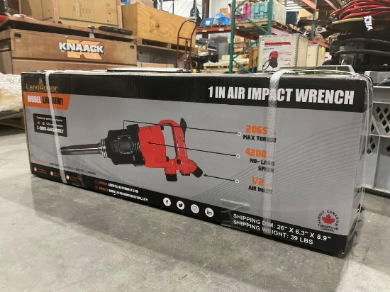 UNUSED LANDHONOR 1in AIR IMPACT WRENCH MODEL LHR-AIW1