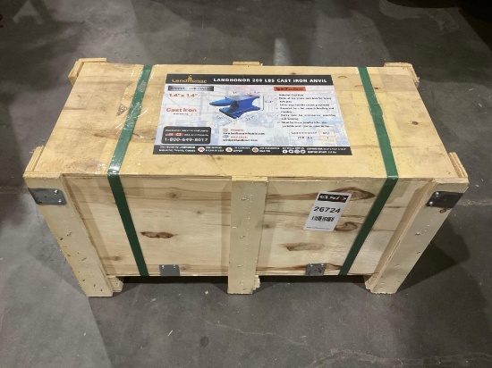 UNUSED LANDHONOR 200LBS CAST IRON ANVIL MODEL LHR-CIA200