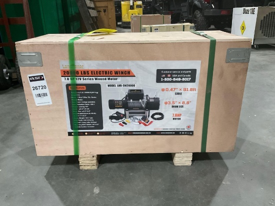 UNUSED LANDHONOR 20,000LBS ELECTRIC WINCH MODEL LHR-EW20000