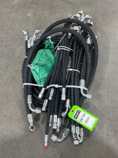 ( 1 ) BUNDLE OF UNUSED 2025 HYDRAULIC HOSES FOR EXCAVATOR, FITS 1-3TON EXCAVATOR