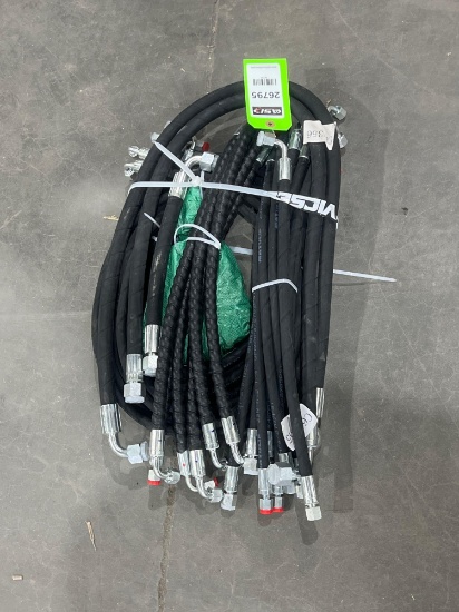 ( 1 ) BUNDLE OF UNUSED 2025 HYDRAULIC HOSES FOR EXCAVATOR, FITS 1-3TON EXCAVATOR