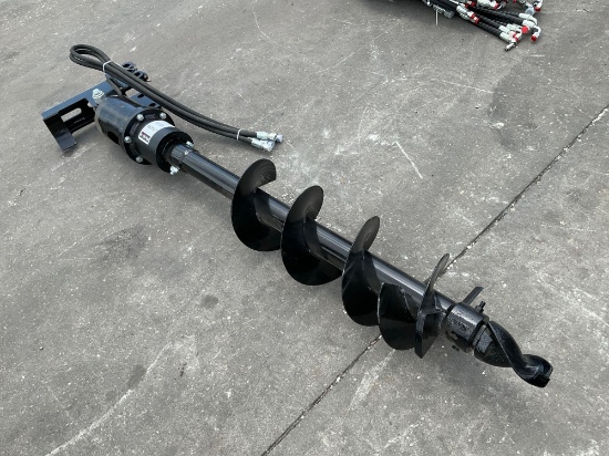 ( 1 ) UNUSED 2025 VICSEC AUGER ATTACHMENT FOR EXCAVATOR, APPROX 8in DIA, FITS 1-3 TON EXCAVATOR