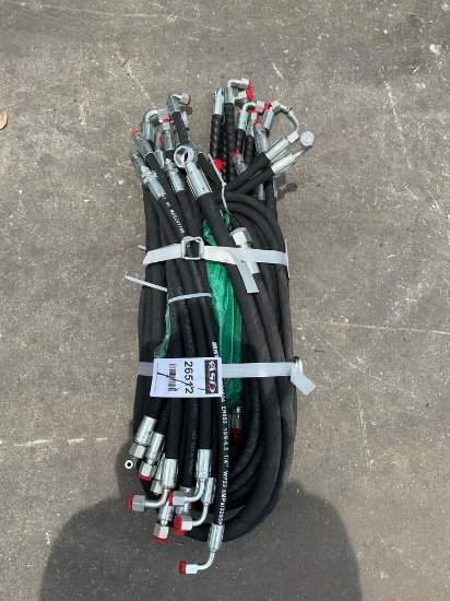 ( 1 ) BUNDLE OF UNUSED 2025 HYDRAULIC HOSES FOR EXCAVATOR, FITS 1-3TON EXCAVATOR