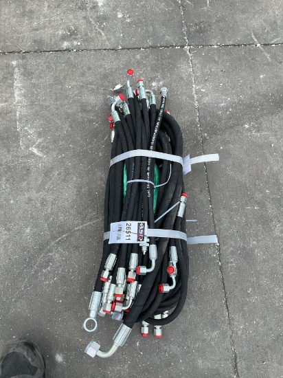 ( 1 ) BUNDLE OF UNUSED 2025 HYDRAULIC HOSES FOR EXCAVATOR, FITS 1-3TON EXCAVATOR