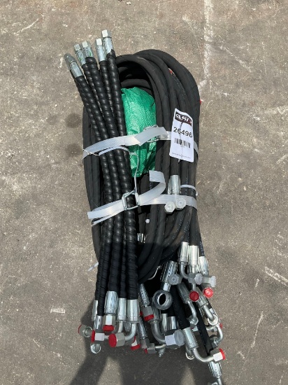 ( 1 ) BUNDLE OF UNUSED 2025 HYDRAULIC HOSES FOR EXCAVATOR, FITS 1-3TON EXCAVATOR
