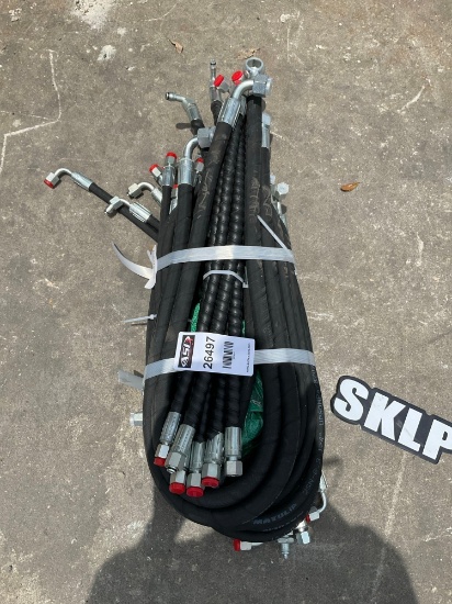 ( 1 ) BUNDLE OF UNUSED 2025 HYDRAULIC HOSES FOR EXCAVATOR, FITS 1-3TON EXCAVATOR