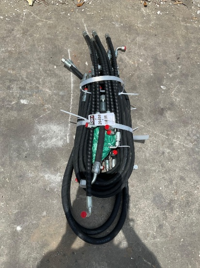 ( 1 ) BUNDLE OF UNUSED 2025 HYDRAULIC HOSES FOR EXCAVATOR, FITS 1-3TON EXCAVATOR