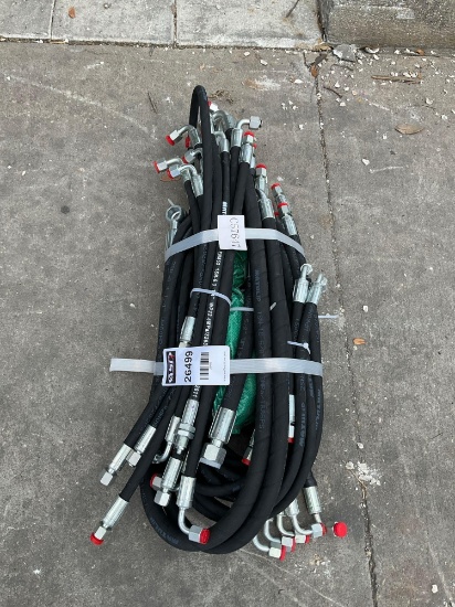 ( 1 ) BUNDLE OF UNUSED 2025 HYDRAULIC HOSES FOR EXCAVATOR, FITS 1-3TON EXCAVATOR
