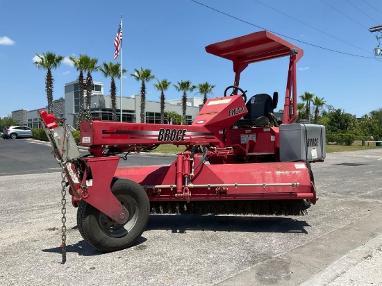 2019 BROCERIDE ON SWEEPER MODEL BW-260, KUBOTA DIESEL, BROOM APPROX 100in W , RUNS & OPERATES